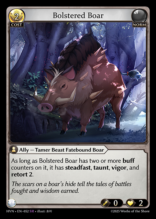 Bolstered Boar