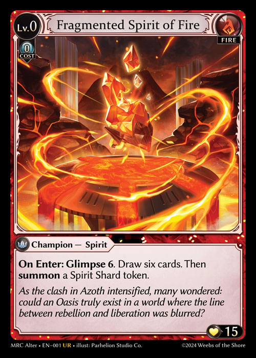 Fragmented Spirit of Fire