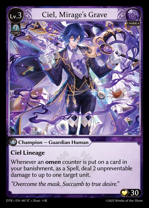 Ciel, Mirage's Grave