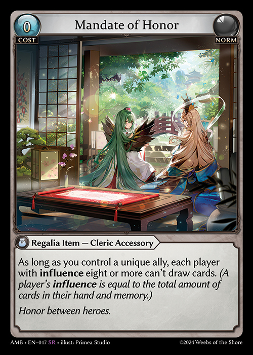 Mandate of Honor