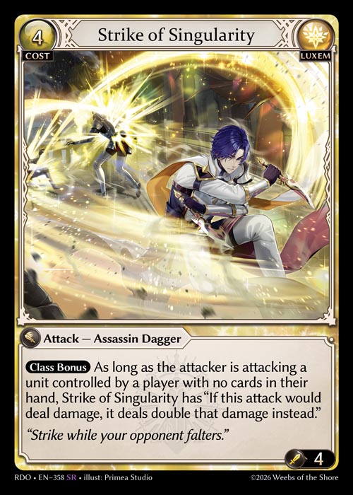 Strike of Singularity