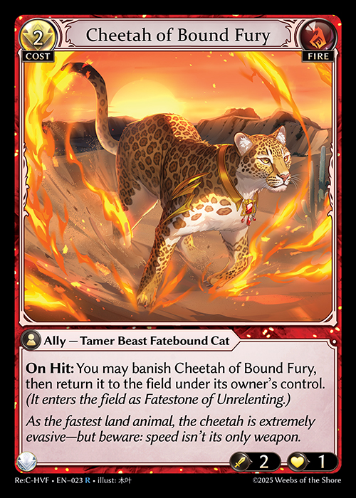 Cheetah of Bound Fury